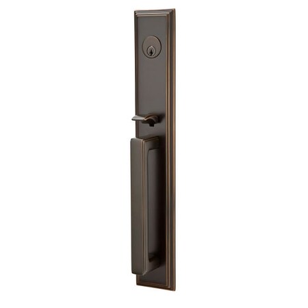 Emtek Oil Rubbed Bronze Handleset F133305TUS10BLH212 F133305TUS10BLH212